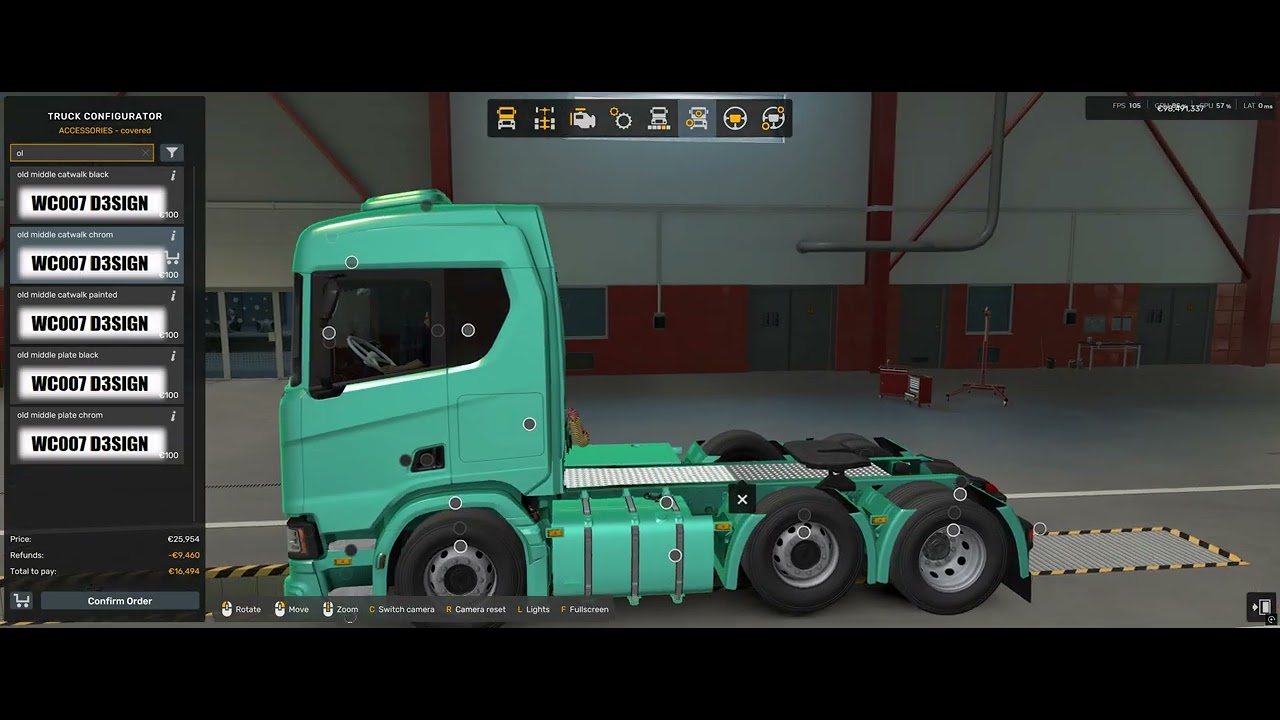 ETS2 Full customize Scania NG V8 in old skool style