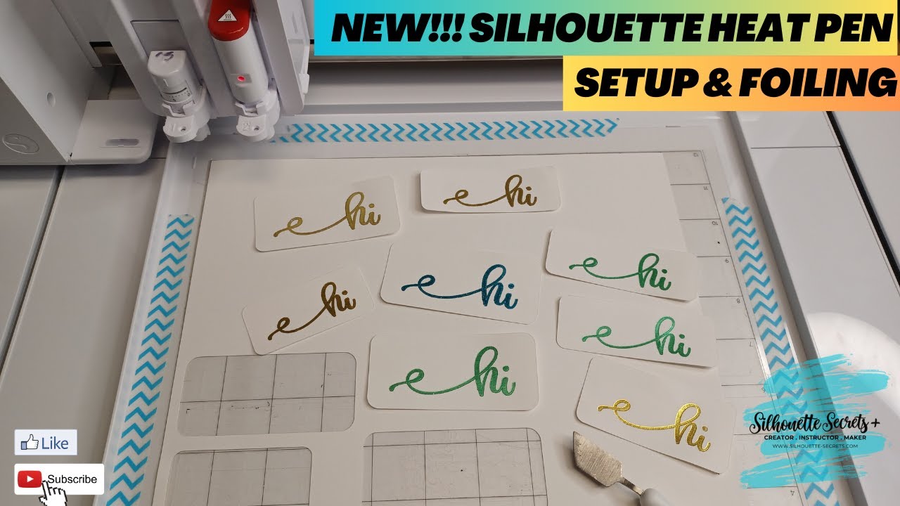 Как настроить терморучку Silhouette для фольгирования — Curio 2, Cameo 5, Portrait 4