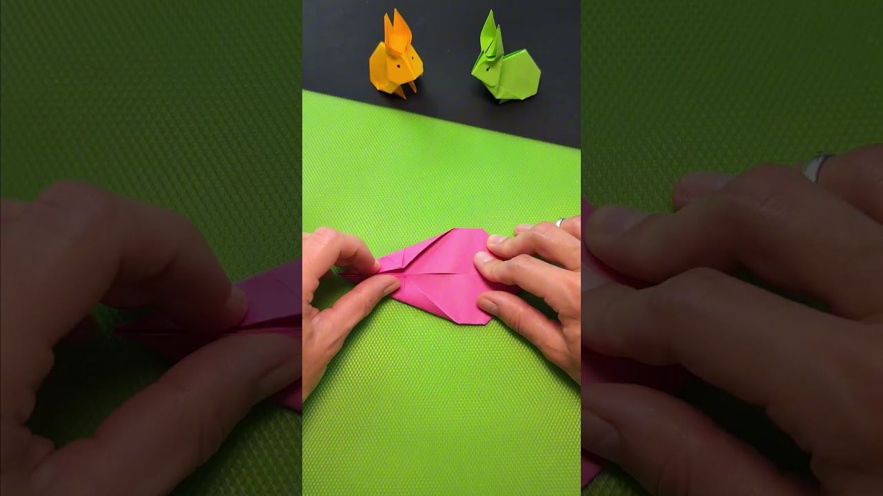 Origami Bunny Folding Craft 🐰