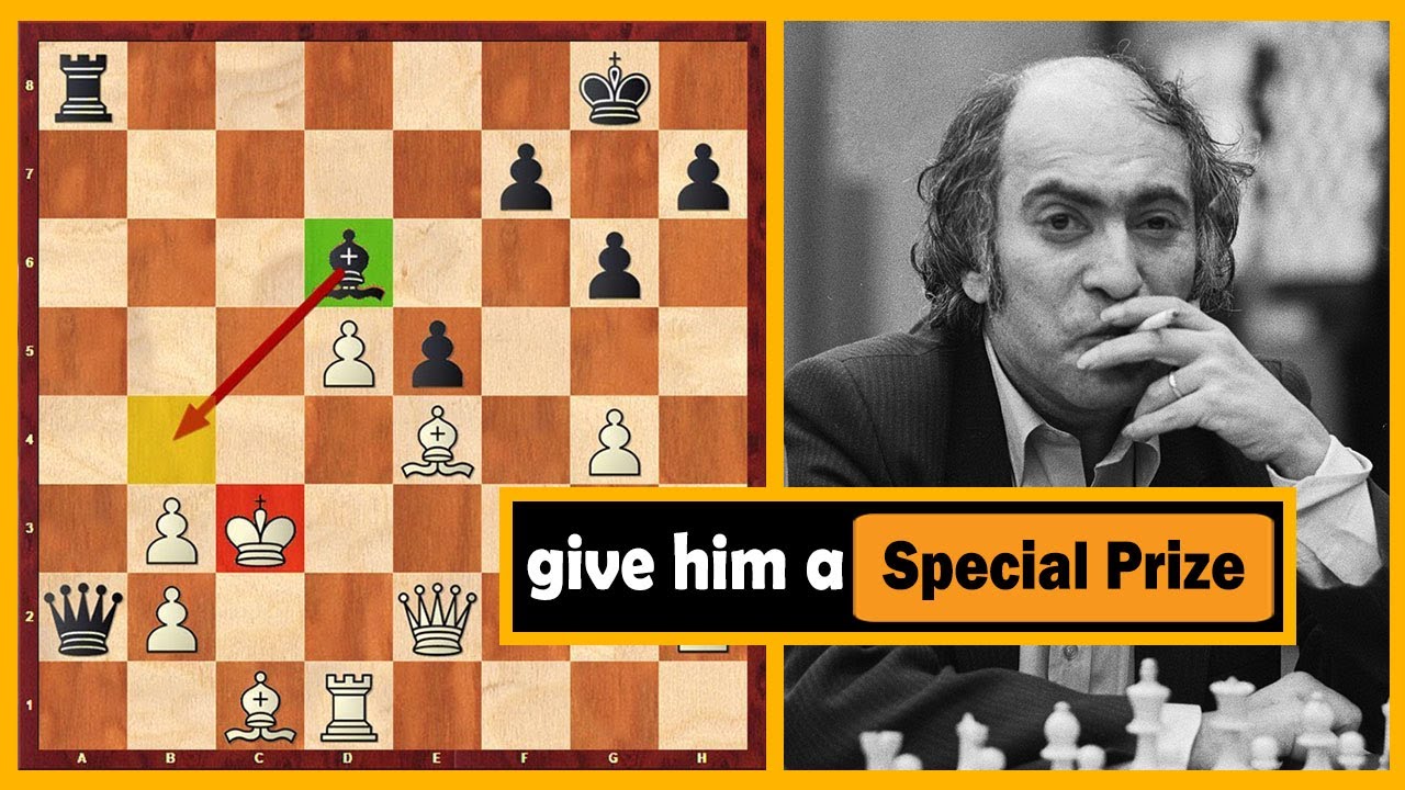 Special Prize! Mikhail Tal Goes For Double Bishop Sacrifice