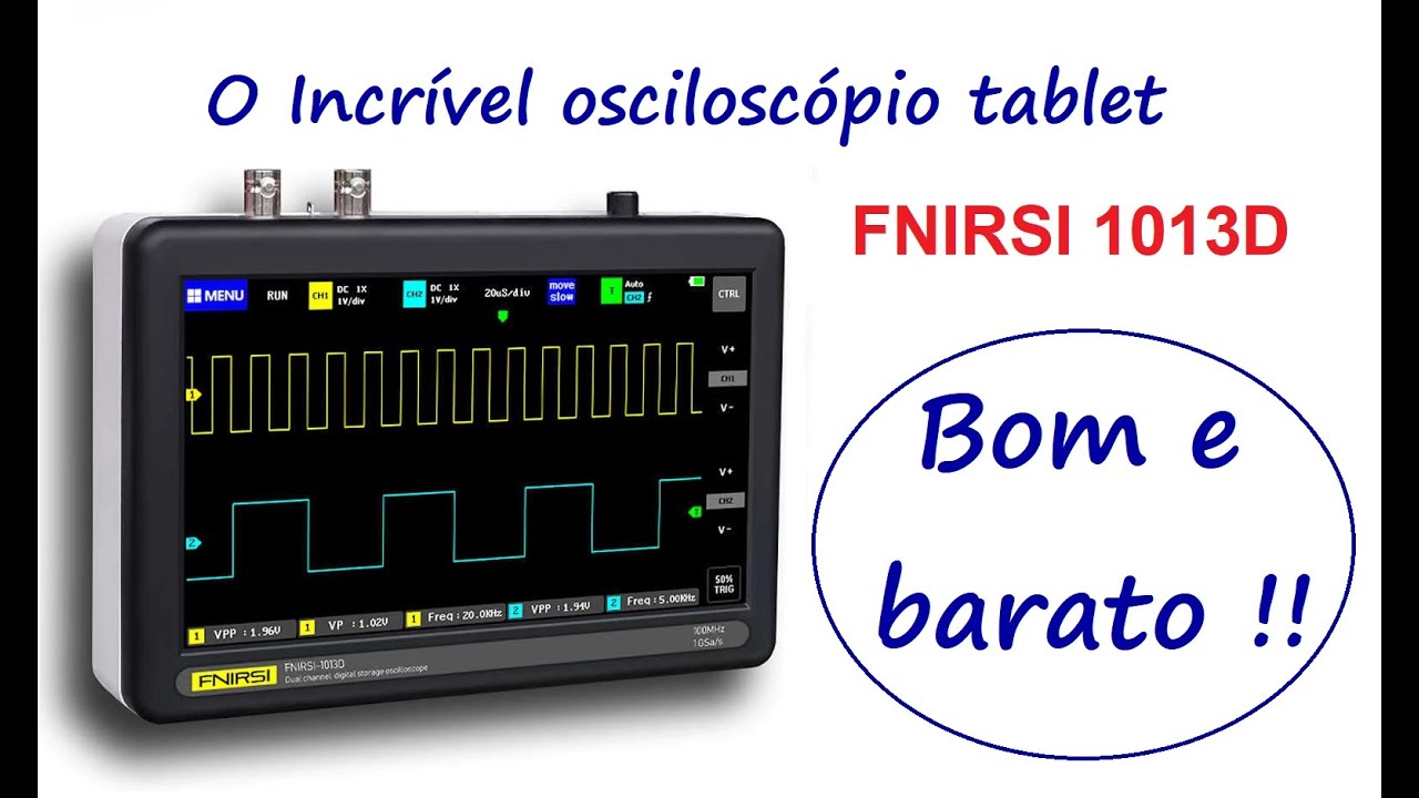 Osciloscópio PODEROSO TABLET ADS1013  FNIRSI - É Automotivo?