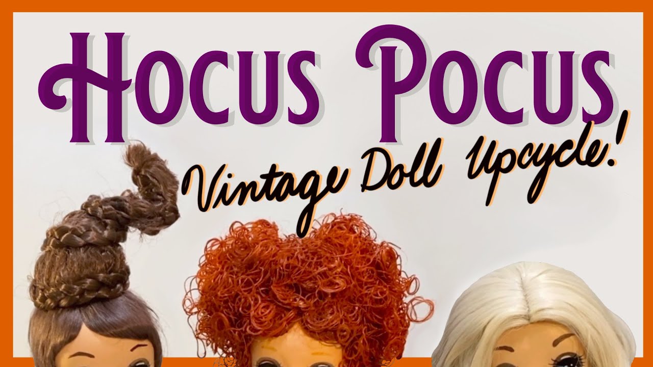 SANDERSON SISTERS Custom Bradley Dolls Inspired By Hocus Pocus | Thrift-o-ween | OOAK Vintage Doll