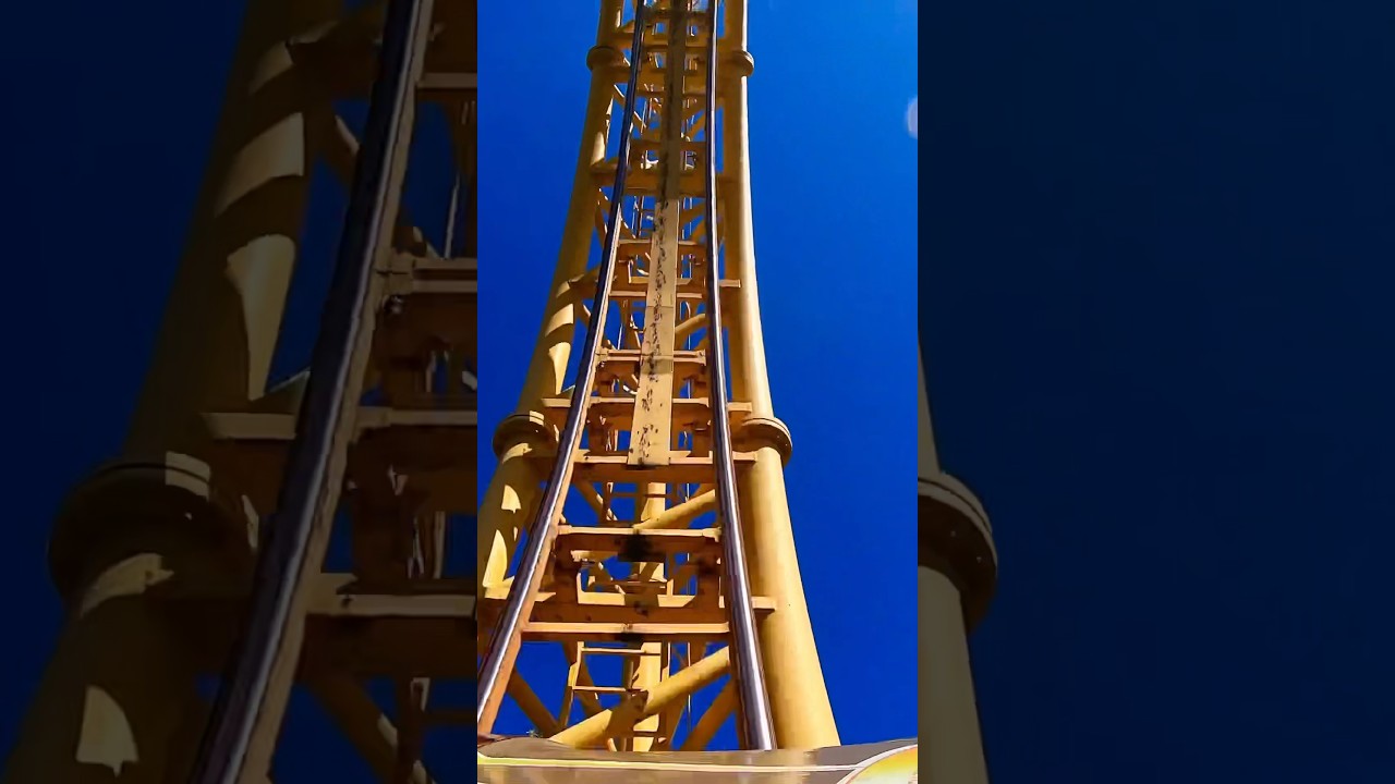 The Golden Loop Roller Coaster [4K] at Gold Reef City Theme Park