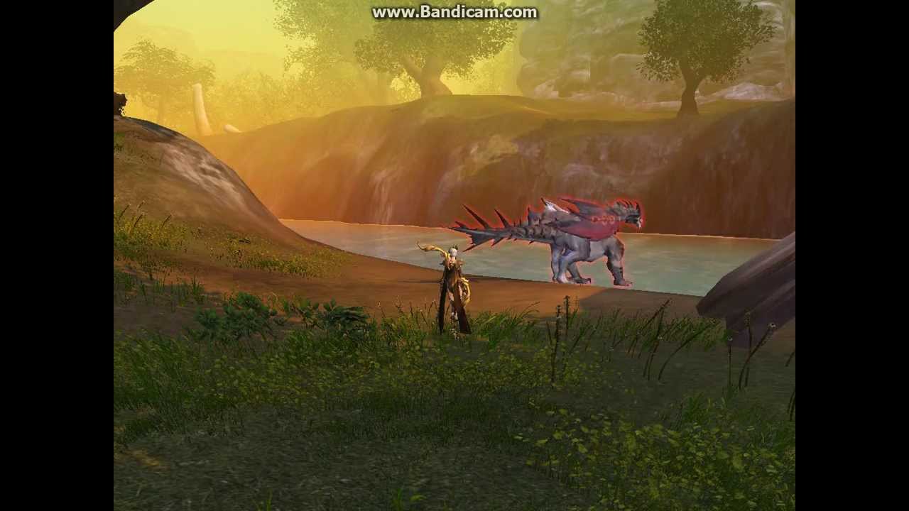 Midnight Shade flying to the mountain beside Marcachi - Dragon's prophet