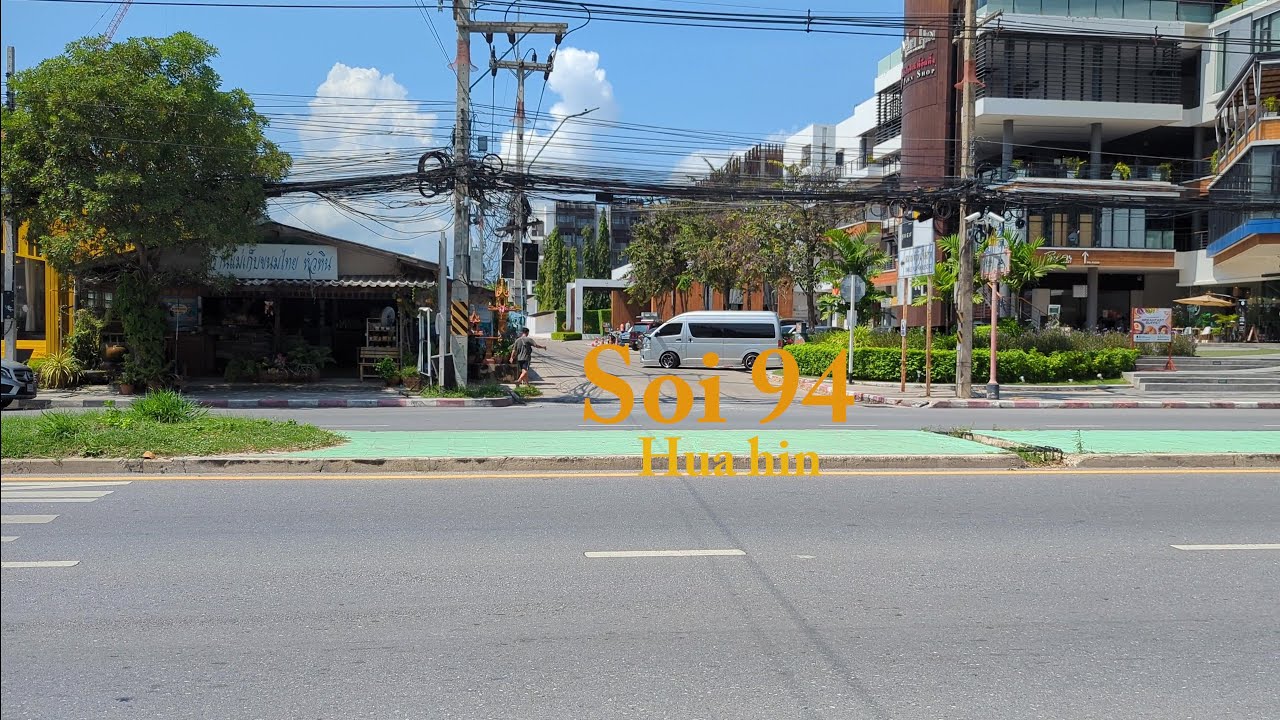 Soi 94 Hua Hin Thailand -  Day Walk - 4k