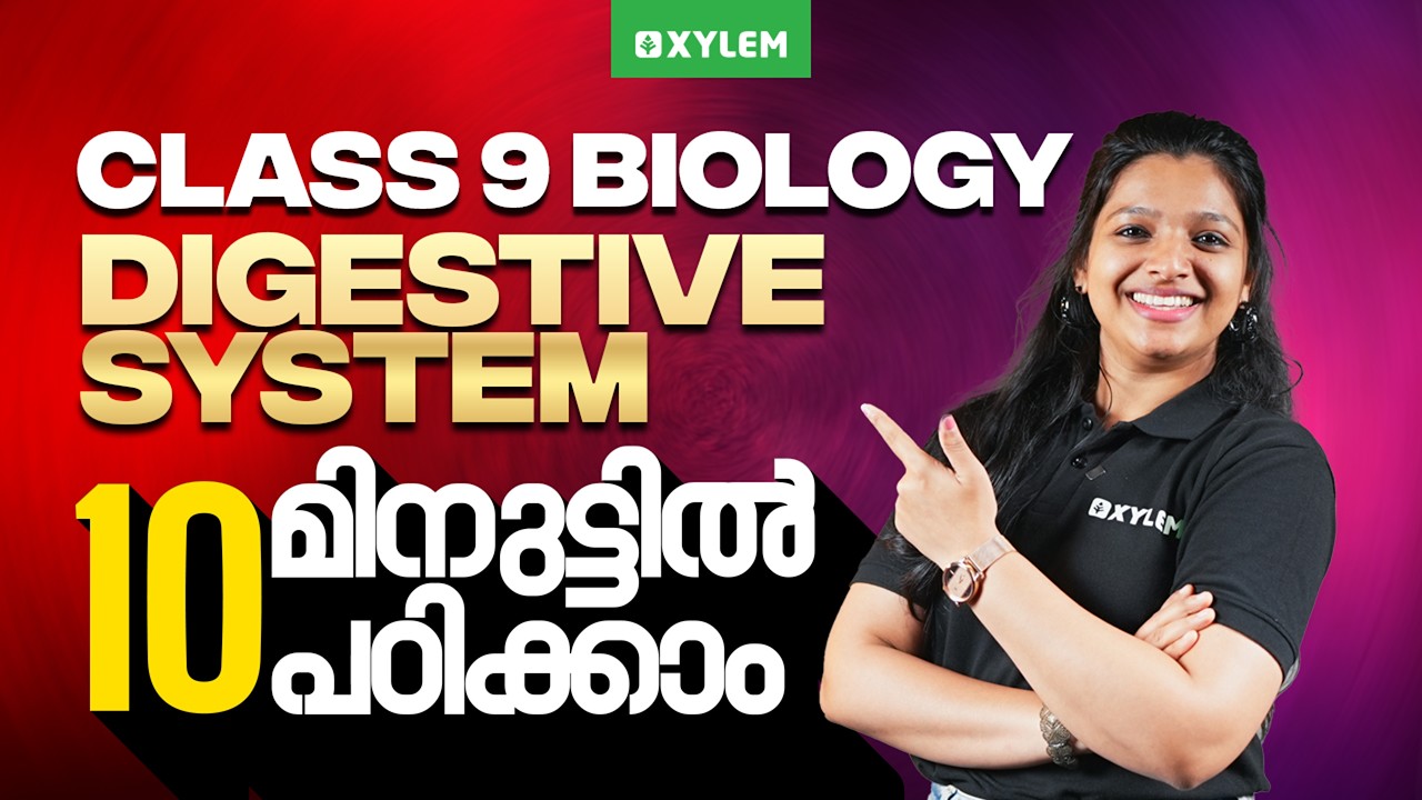 Class 9 Biology | DIGESTIVE SYSTEM - 10 മിനുട്ടിൽ പഠിക്കാം | Xylem Class 9