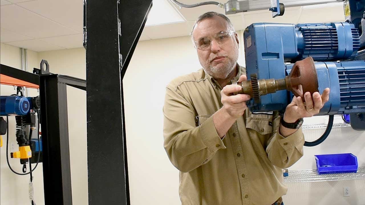 Making a Brake Adjustment on the Main Motor of a Demag DH Wire Rope Hoist| Demag Cranes & Components