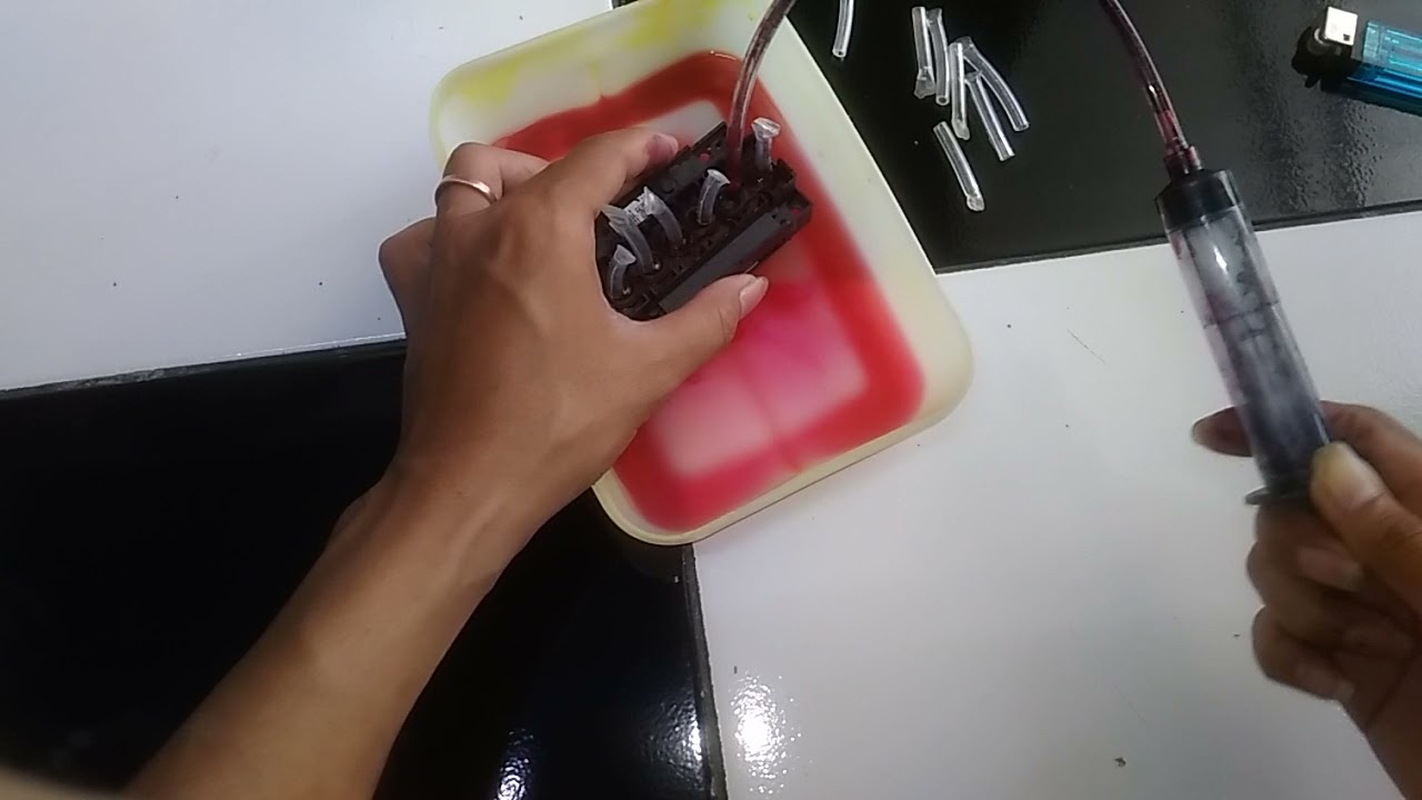 Langkah cuci printhead xp600, silahkan dicoba. xp600 printhead washing steps. Please try