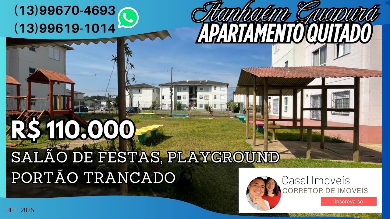 APARTAMENTO ITANHAÉM 110mil A VISTA