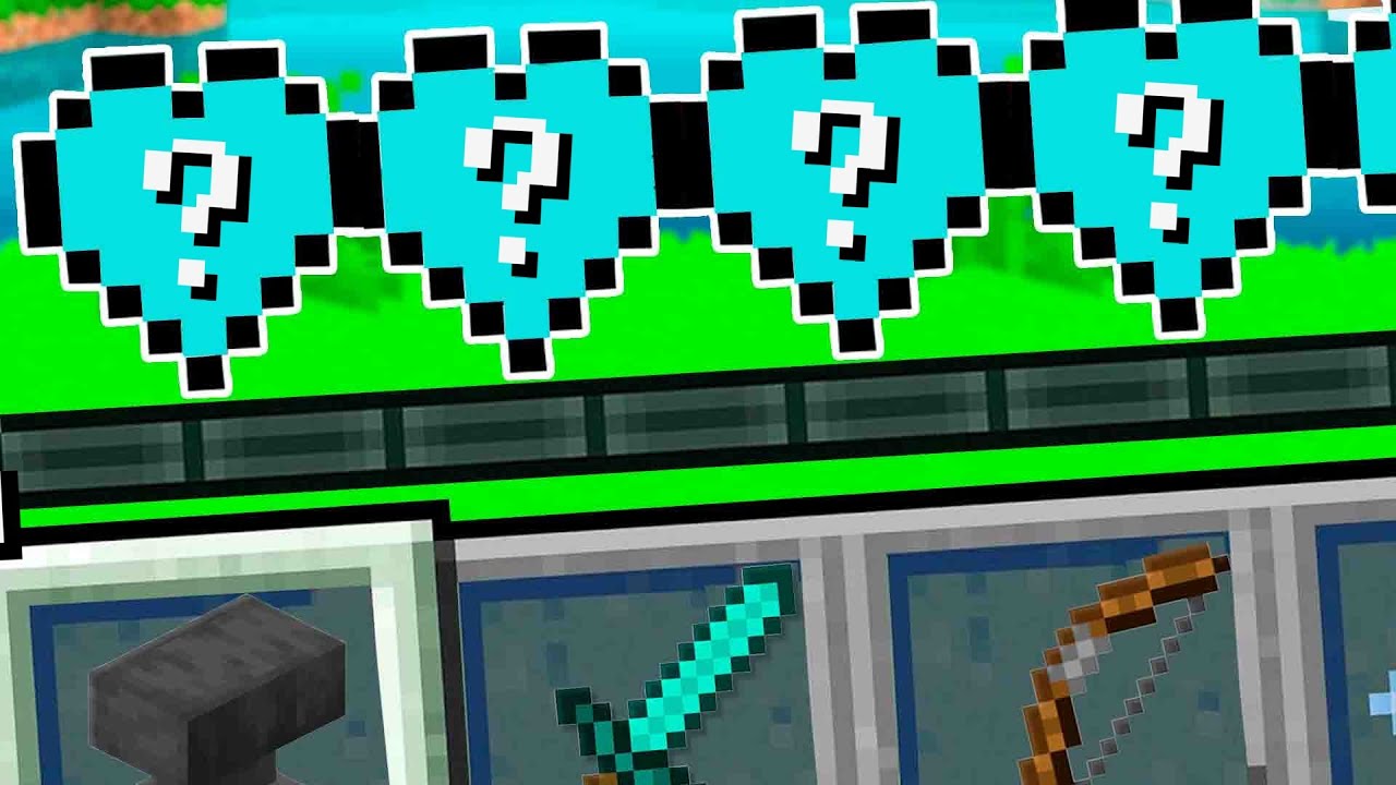 MINECRAFT COM CORAÇÕES DE LUCKY BLOCK DE DIAMANTE!! SORTE OU AZAR?