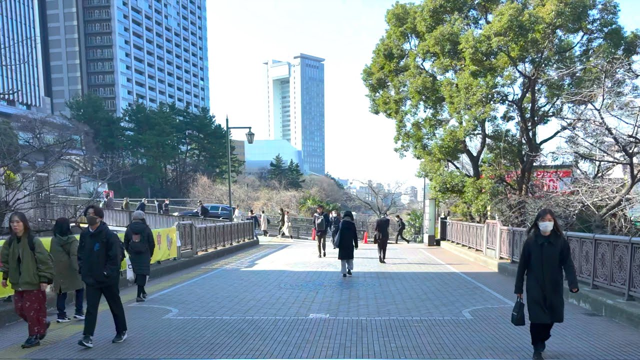 TOKYO Iidabashi Walk - Japan 4K HDR