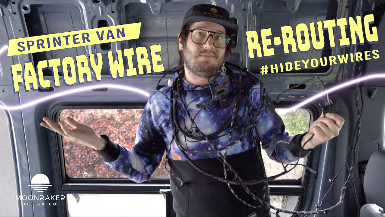 Перепрокладка проводов на заводе Sprinter Adventure Van — спрячьте свои провода!