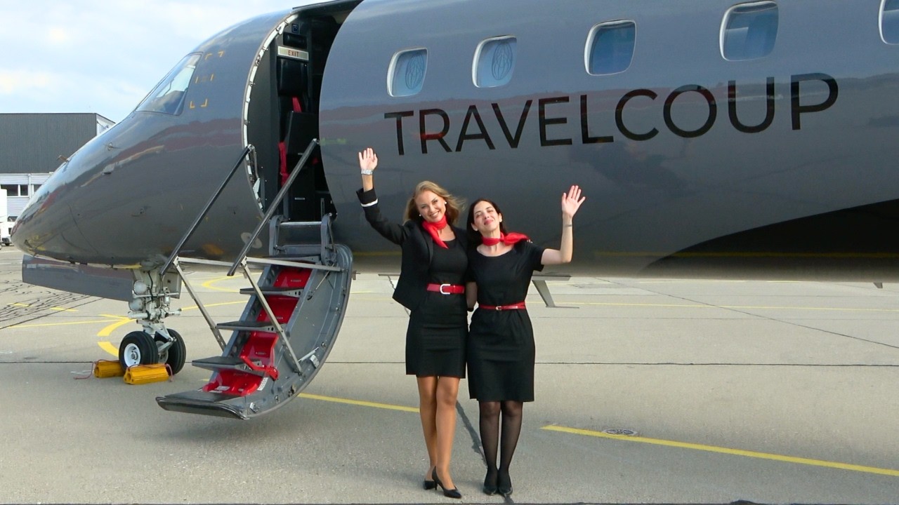 ✈️✨Fly VIP: Travelcoup's Semi-Private Jet from Bern to Ibiza! 🌴☀️