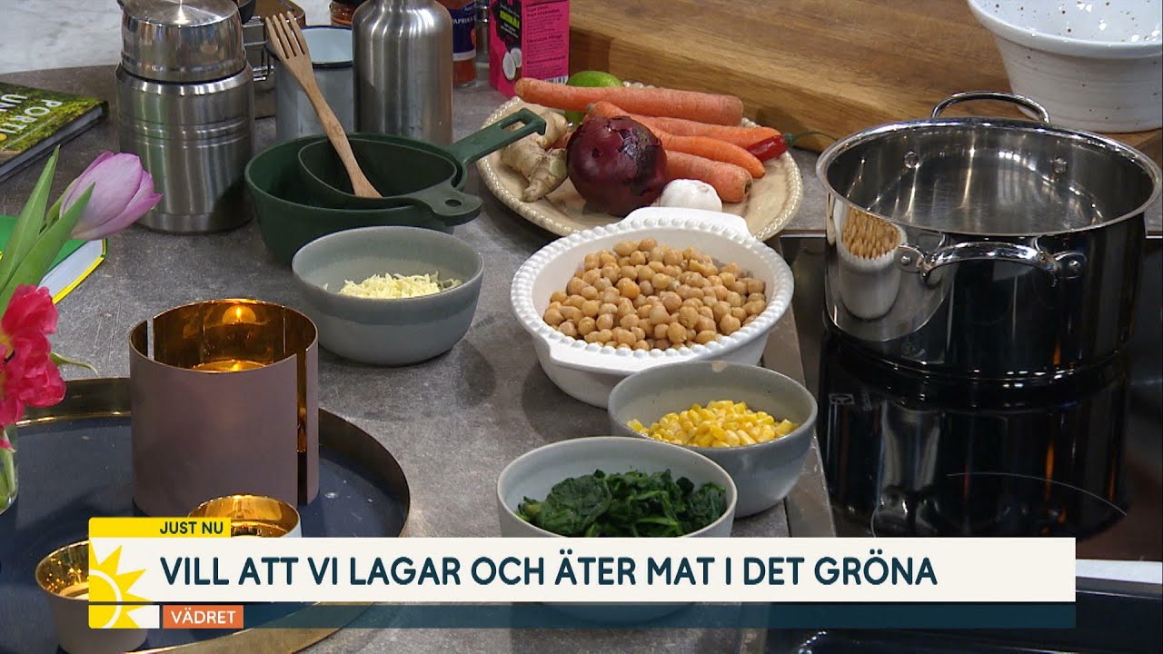 Laga maten utomhus – recept för hela familjen - Nyhetsmorgon (TV4)