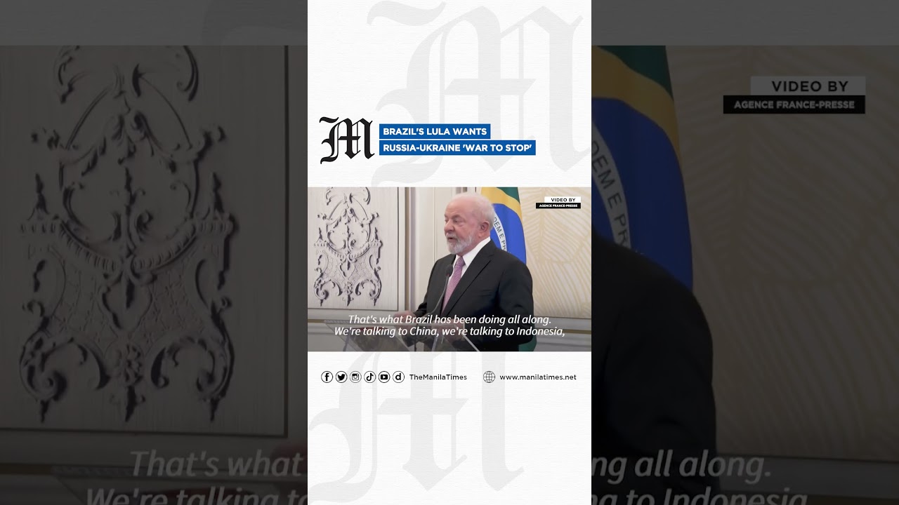 Brazil's Lula wants Russia-Ukraine 'war to stop'