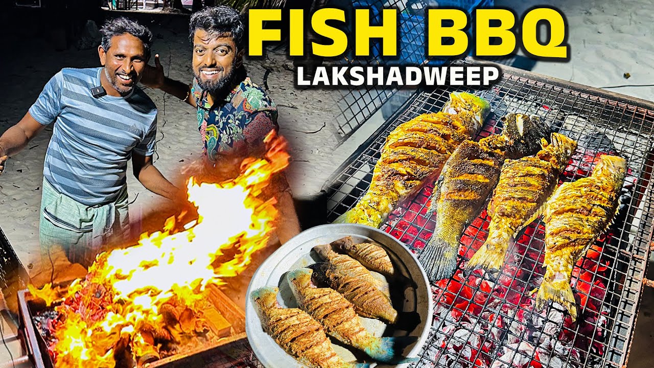 BEACH 'ல Barbecue FUN Party !! Agatti Island - Lakshadweep