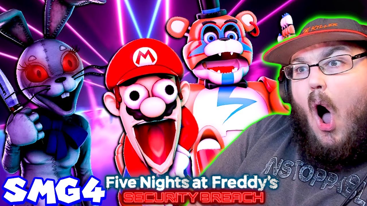 SMG4: Freddy's Spaghetteria Security Breach - FNAF REACTION!!!