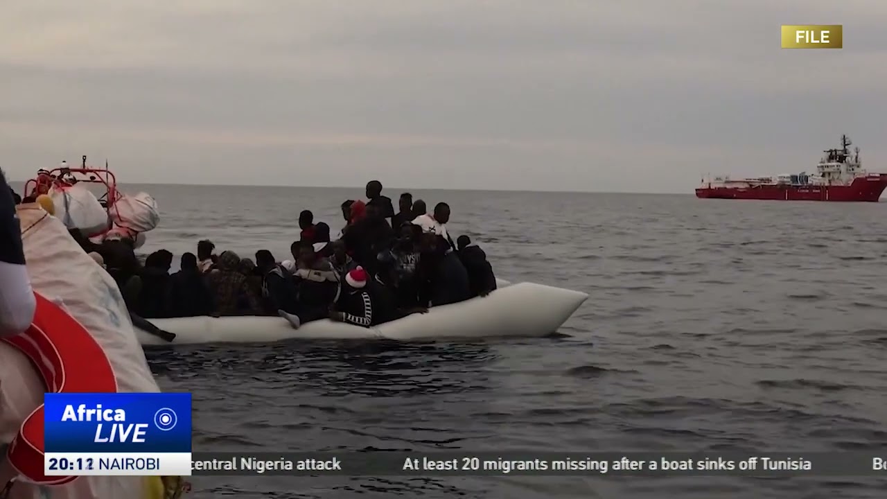 More than 20 migrants missing after two boats sink off Tunisia&rsquo;s coast