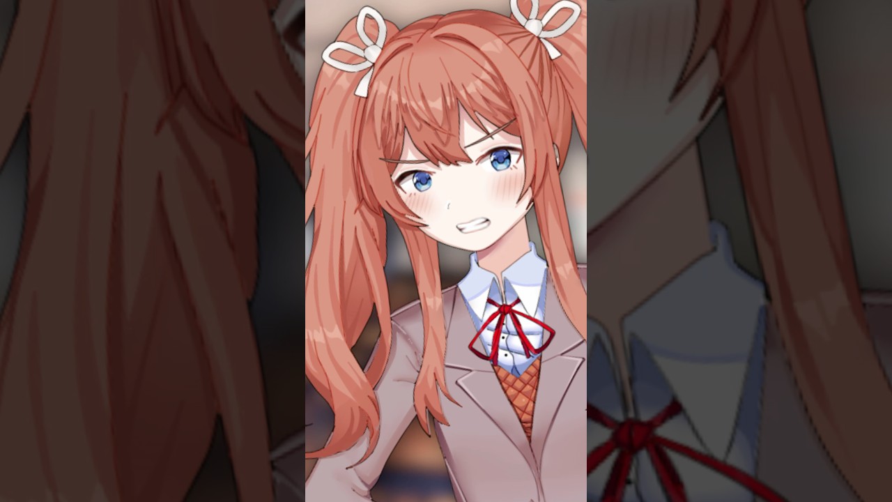 Нацуки узнает, как разозлить Мидори! #ddlc #ddlcmods #justmonika