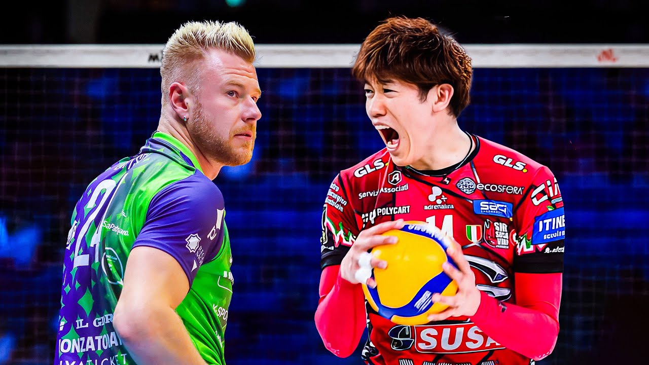 Yuki Ishikawa VS Ivan Zaytsev | Perugia vs Monza | SuperLega 2024