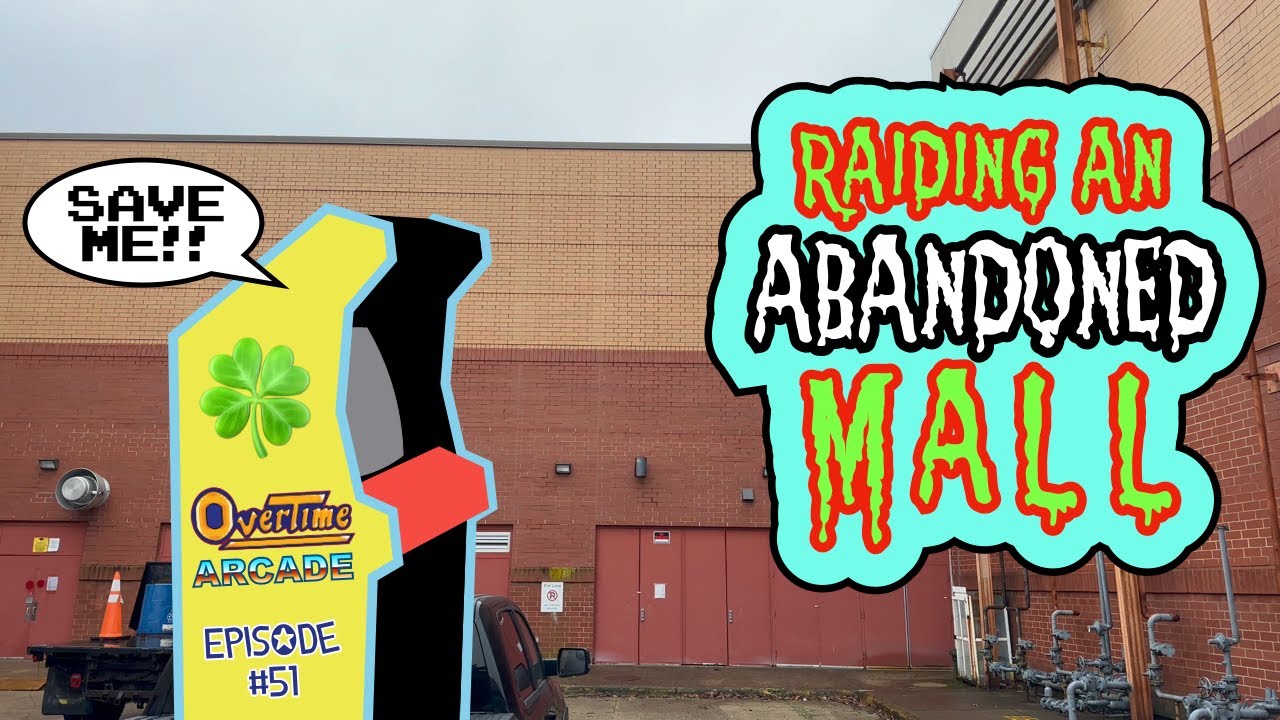 Rescued from an ABANDONED MALL! 😨 Picking up an UNUSUAL Atari Arcade Game... 🍀