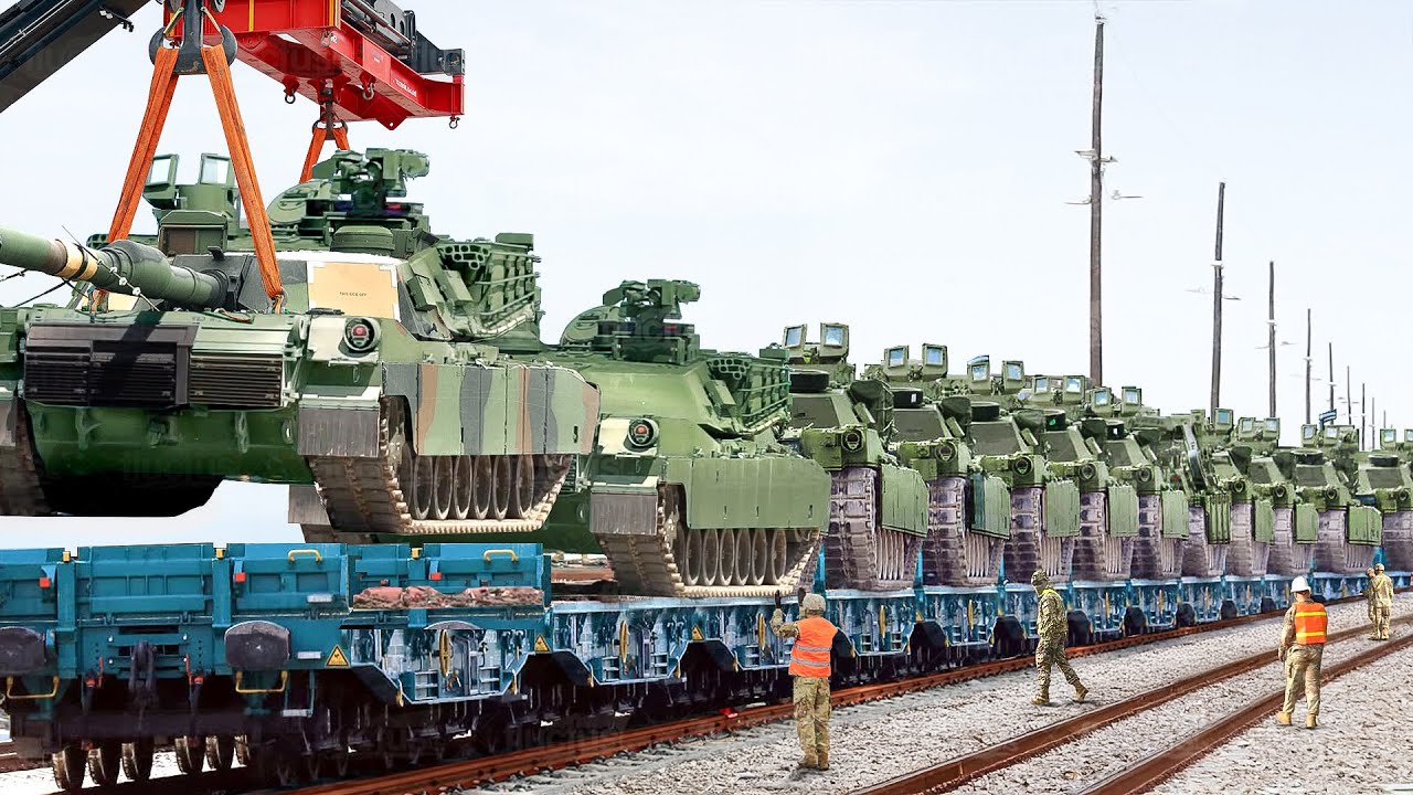 The Scary Logistics Behind the US Army Moving Thousands of M1 Abrams Tanks