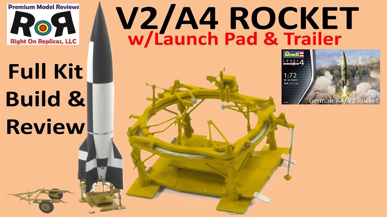 Немецкая ракета V2/A4 в масштабе 1:72, модель Revell 03309 — полный набор для сборки и обзор.