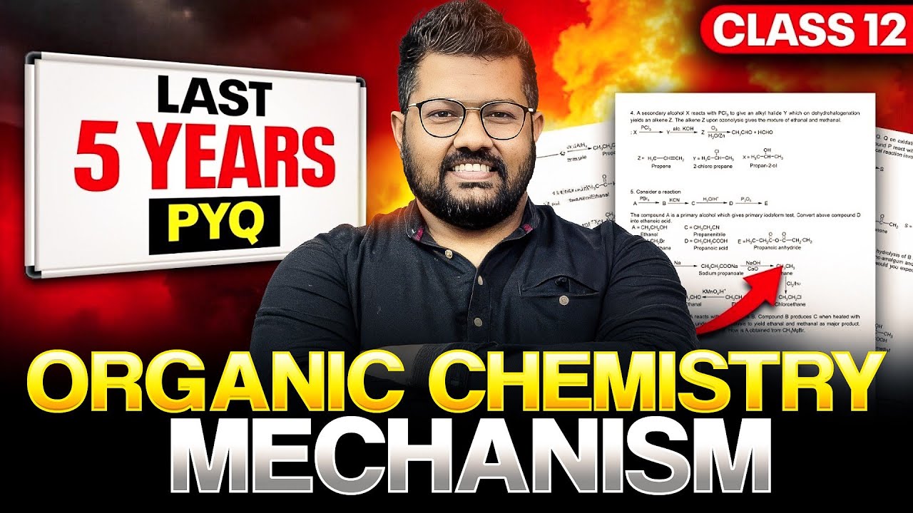 Previous Year Mechanism of Organic Chemistry | Class 12 Boards 2026