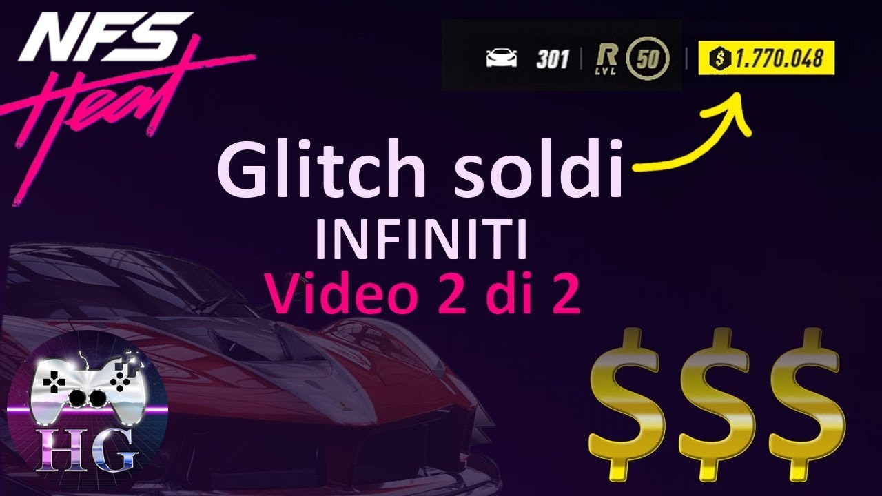 NFS Heat. Glitch SOLDI INFINITI. Video 2 di 2. (patched 28-01-20)