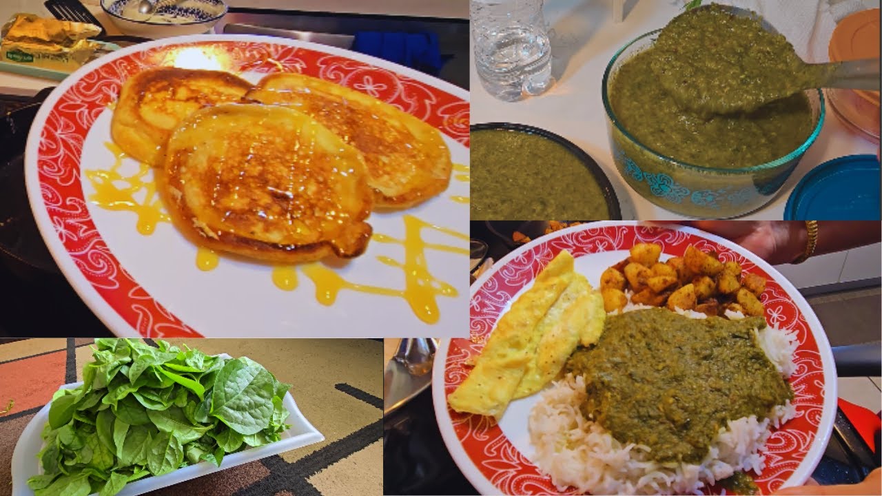 Breakfast To Lunch #food #usa #spinach #potatofry #vlog #lunch #breakfast #livetastybehappy