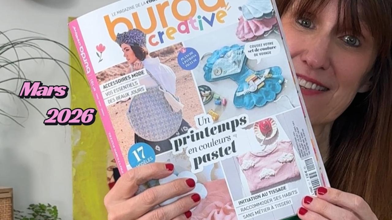 Magazine Couture BURDA CREATIVE du mois de mars 2026 - Cela sent bon le printemps