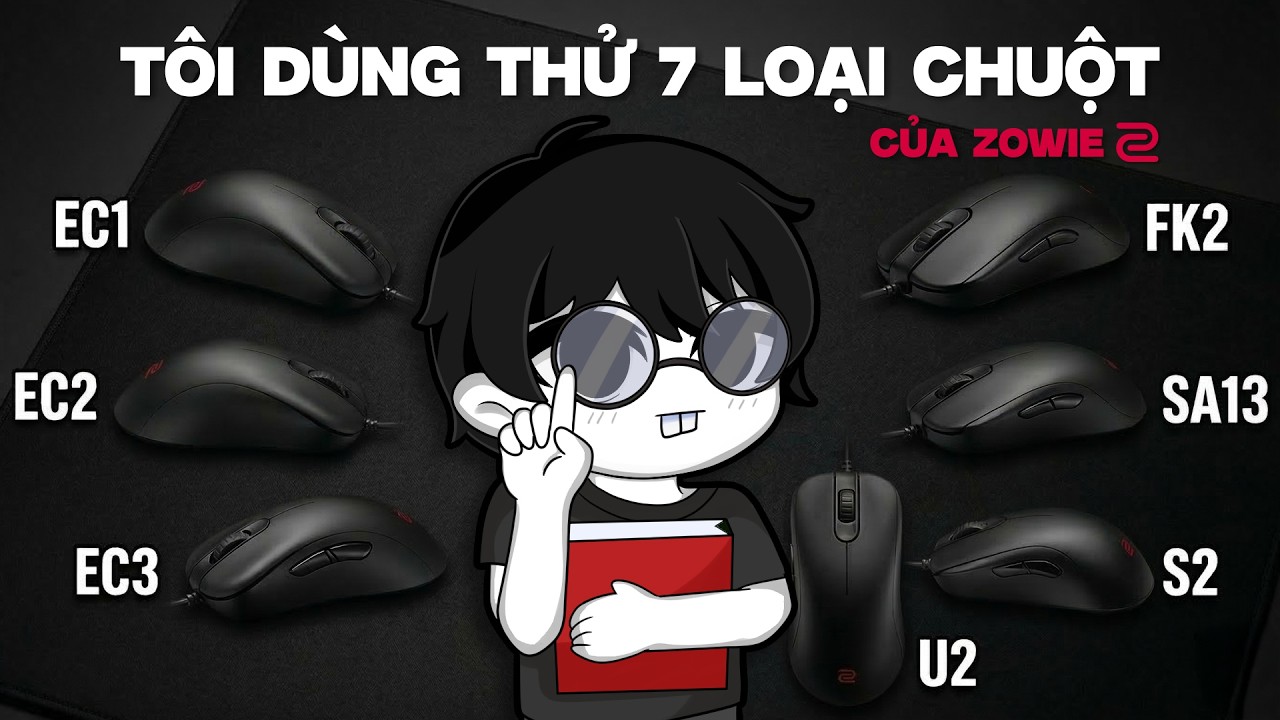 Tôi dùng thử 7 loại chuột của Zowie TRONG ROBLOX