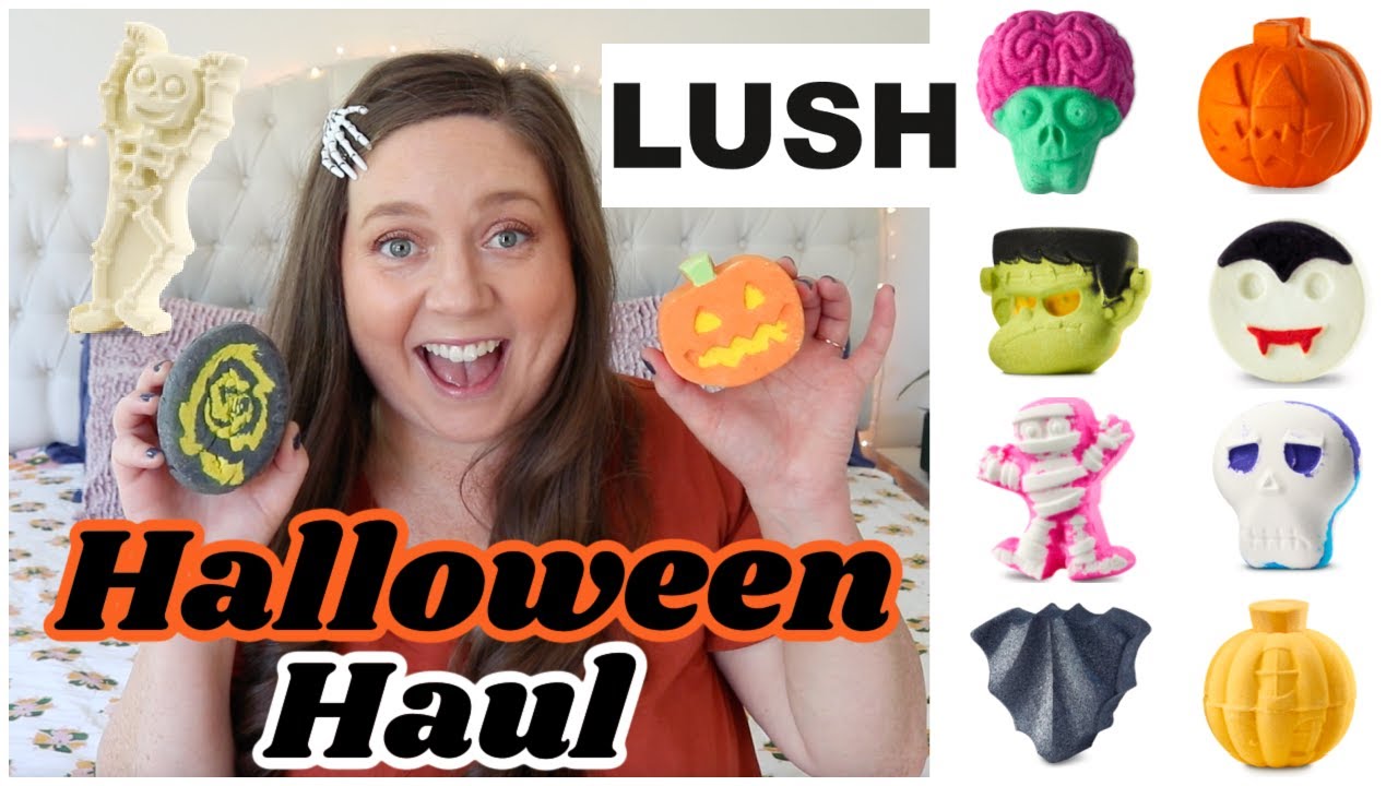 LUSH 2024 HALLOWEEN HAUL!!!! Bath Bombs & Bubble Bars 👻🎃🖤🧡👀