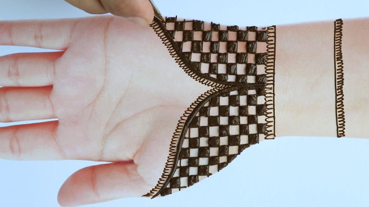 Easy Simple Mehndi design - latest Arabic Mehendi design for front hands - Mehandi ka Design