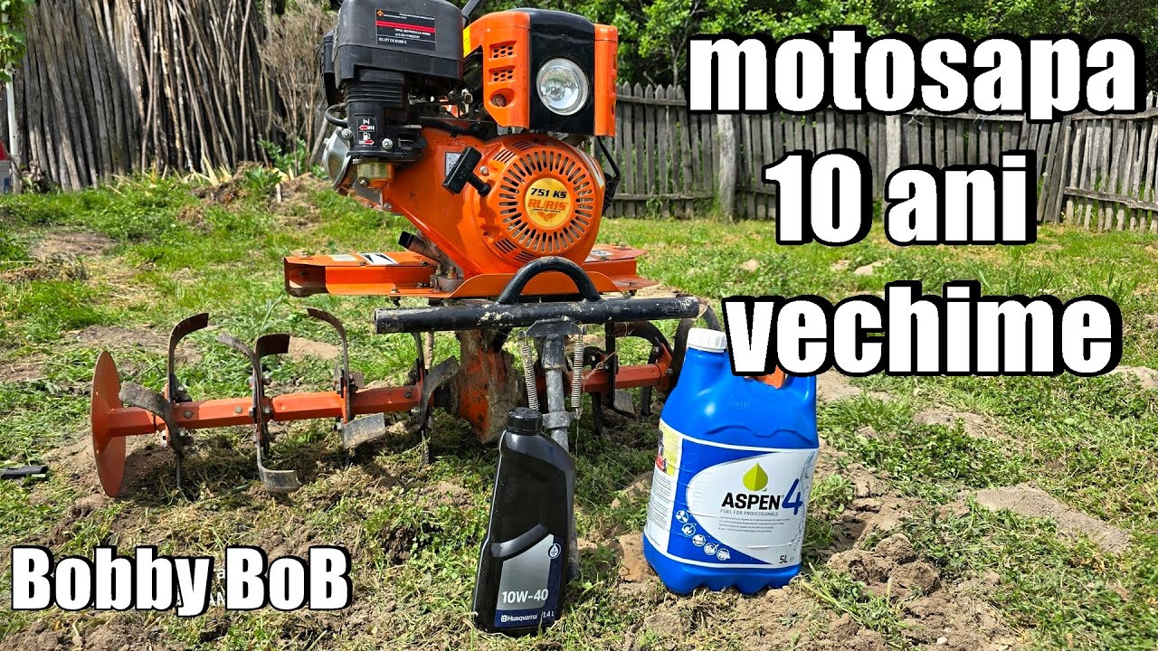 Ruris 751ks 10 ani, bezina Aspen, ulei motor Husqvarna, freze de 1001ksd / motosapa / motocultor