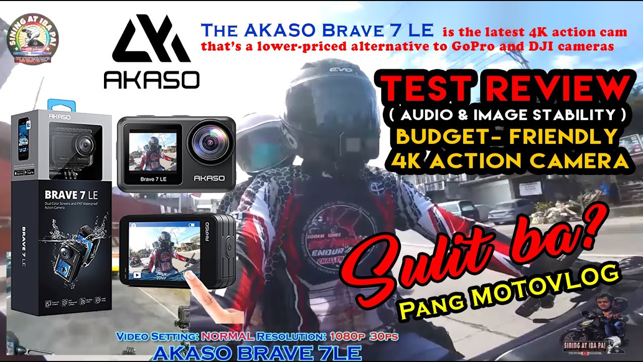 AKASO BRAVE 7LE TEST REVIEW ( AUDIO & IMAGE STABILiTY ) BUDGET- FRIENDLY 4K ACTION CAMERA