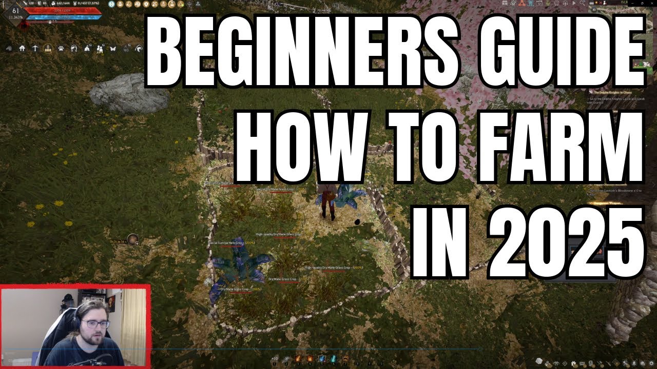 [Black Desert] How To Farm 2025 - Beginners Guide To Farming Life Skill!