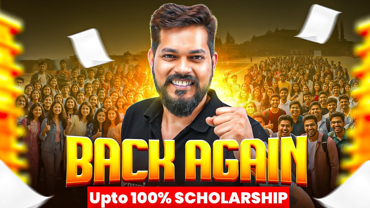 BACK AGAIN 🔥 | Upto 100% Scholarship | PW NSAT 2025