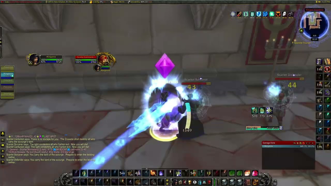 SM Cathedral Boost WoW Classic Anniversary Mage pull-Fast Run