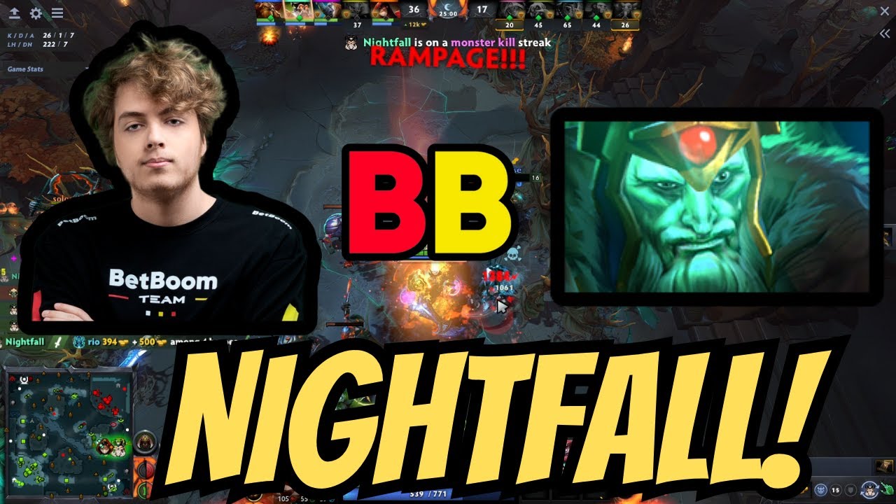 Nightfall Wraith King Rampage! 🔥 Player Perspective 😎 Dota 2 Highlights #dota2 #dotabytes