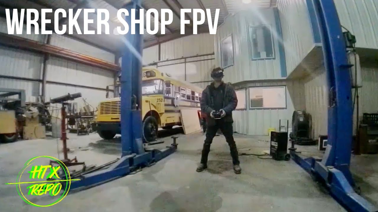 FPV IN WRECKER SHOP w/ the iFlight Alpha A85 HD DRONE