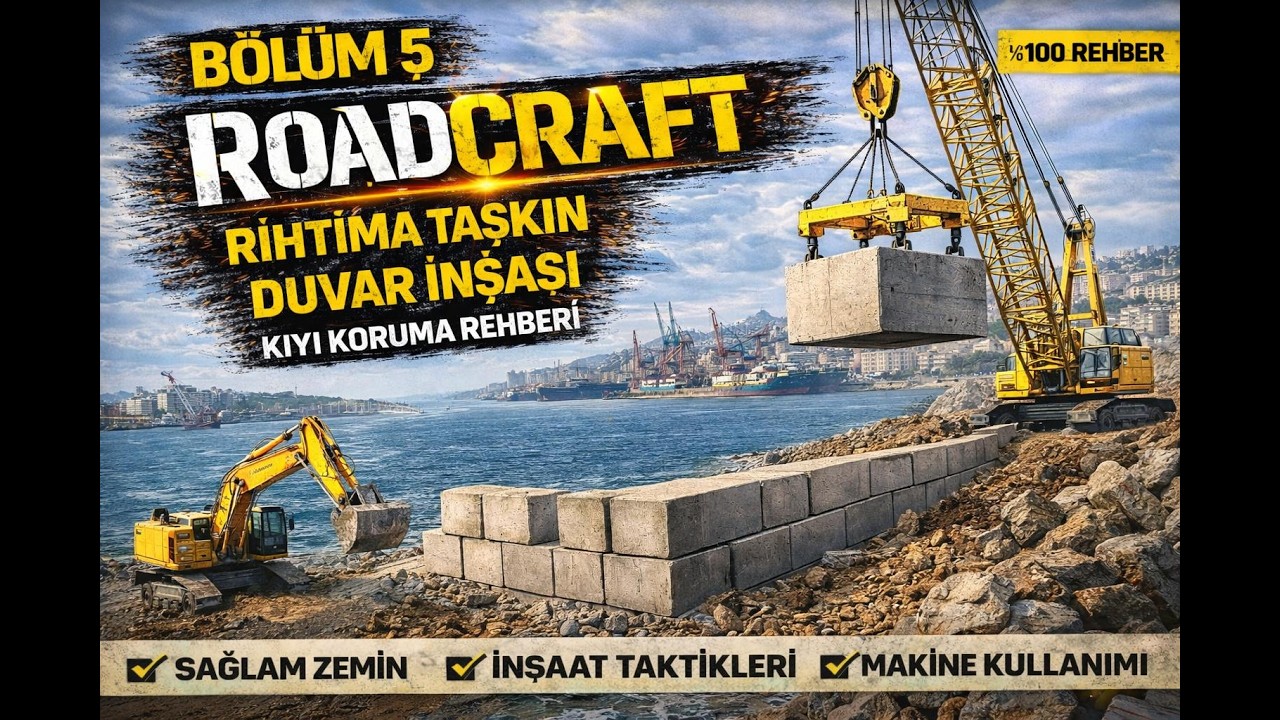 DENİZE KARŞI KORUMA! | ROADCRAFT RIHTIM TAŞKIN DUVARI