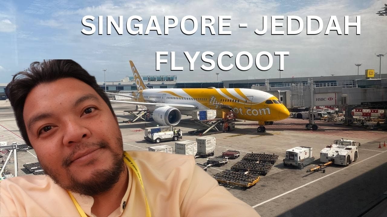Pegi umrah naik Scoot Airline | Singapore - Jeddah | 10 Jam!!