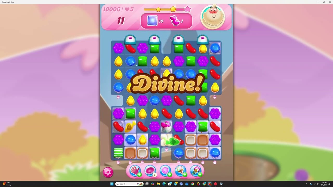 Level 10006 Candy Crush Saga! No Boosters!