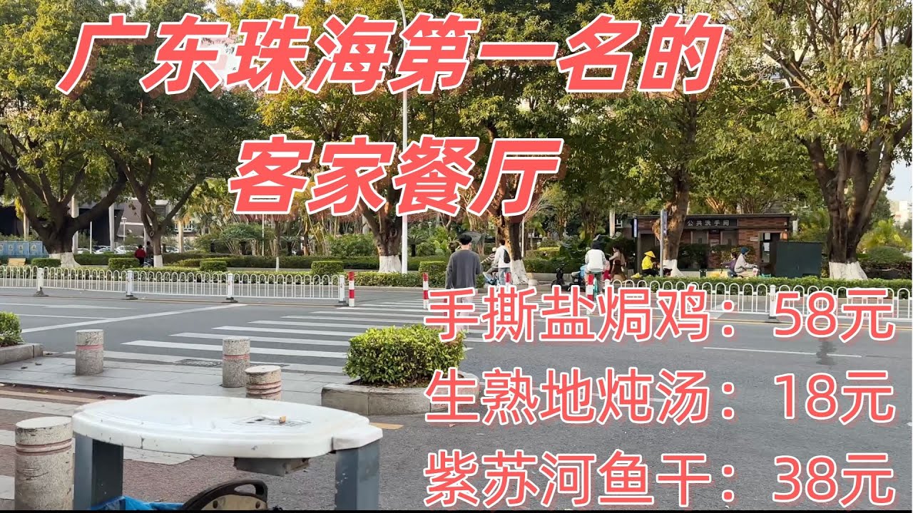 广东珠海第一名的客家餐厅！值得一试！199元3人晚餐！手撕盐焗鸡58元，生熟地炖汤18元，紫苏河鱼干38元！蛋角煲，番薯饼，味道都不错！珠海本地人市场！广东旅游攻略|广东美食推荐|大湾区生活|珠海美食
