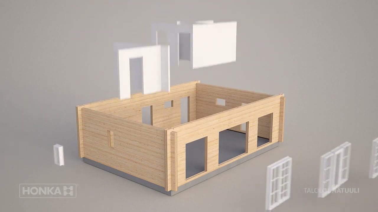 TitleWood Honka Log House Construction Video