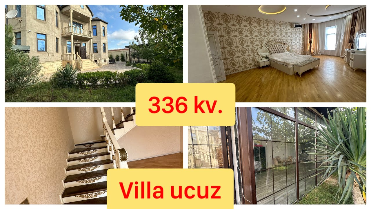 Möhtəşəm Villa Sarayda Ucuz qiymətə 336 kv. Tecili satılır.  180000 man. 0508740416