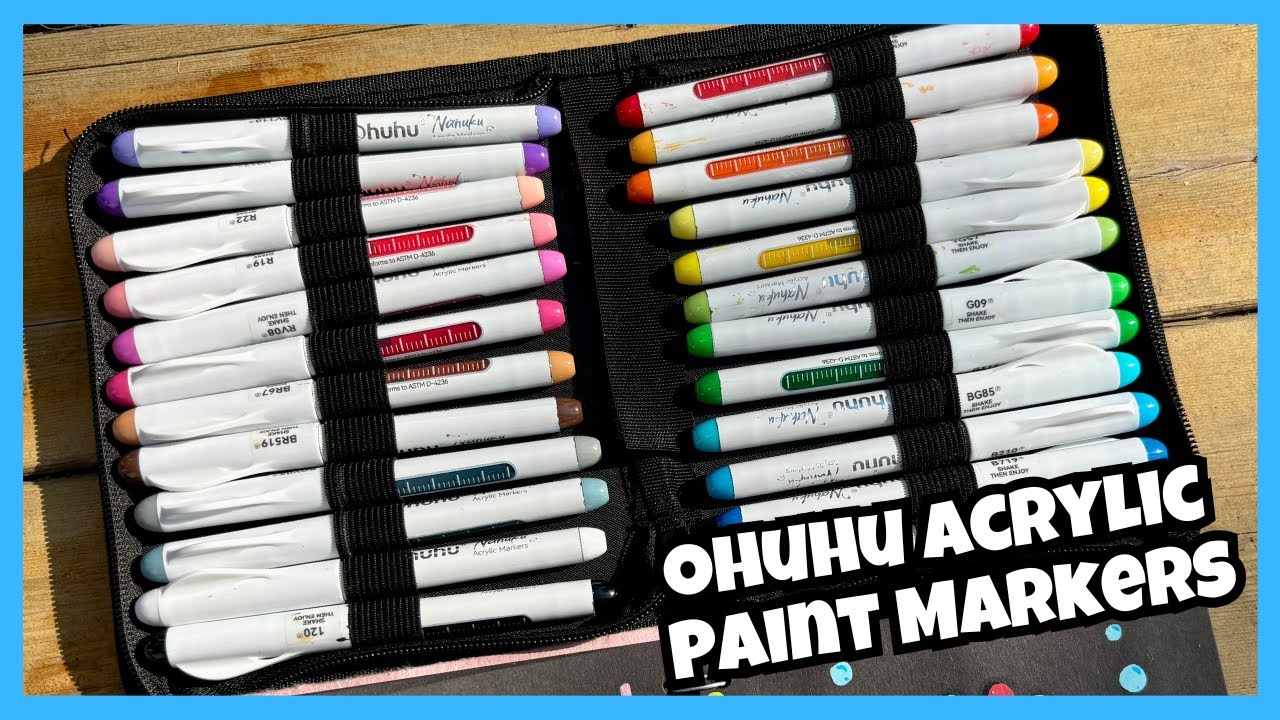 Trying Ohuhu Acrylic Paint Markers | Not fan of the… 👀