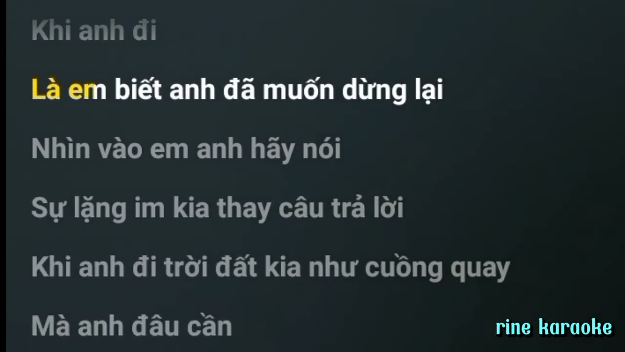 [ karaoke] EM KHÔNG THỂ - TIÊN TIÊN × TOULIVER ( beat chuẩn) | Rine karaoke