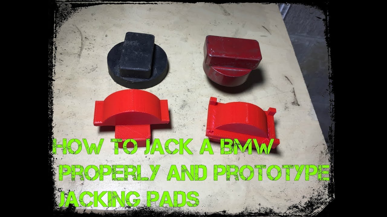 How to Jack up a BMW properly and Prototype Jacking Pads